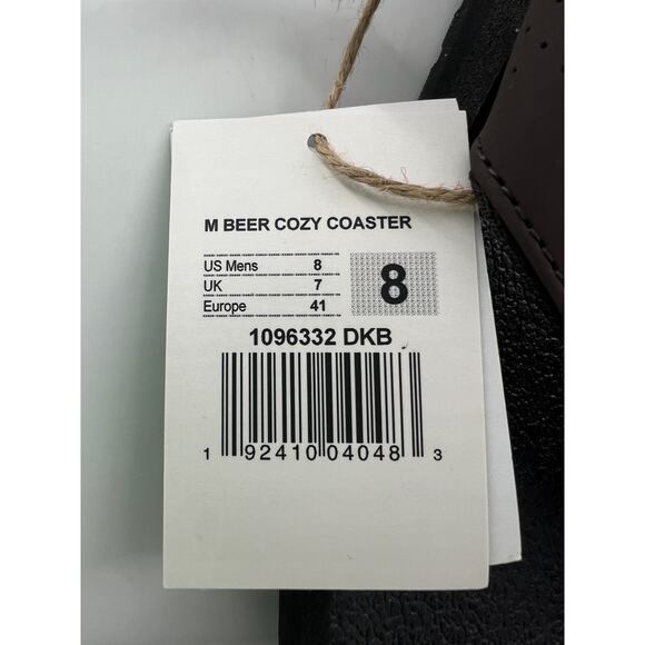 Sanuk Beer Cozy Mens Amputee Right Size 8 Flip Flop Sandal Dark Brown New - Picture 4 of 5